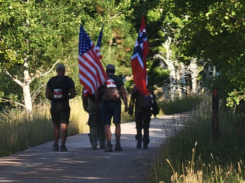 Walking With Flag 2025
