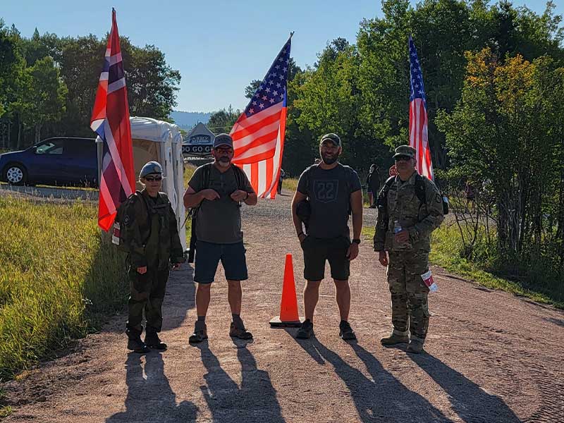 Black Hills Veteran March in action