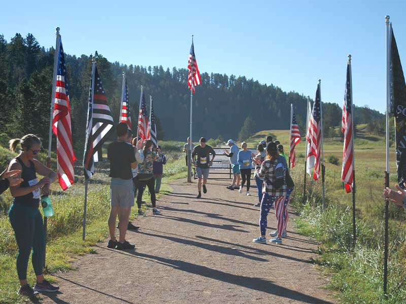 Black Hills Veteran March in action